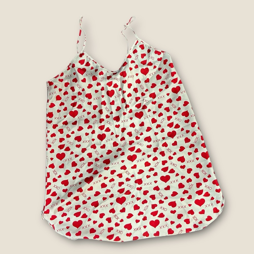 Heart Print Chemise